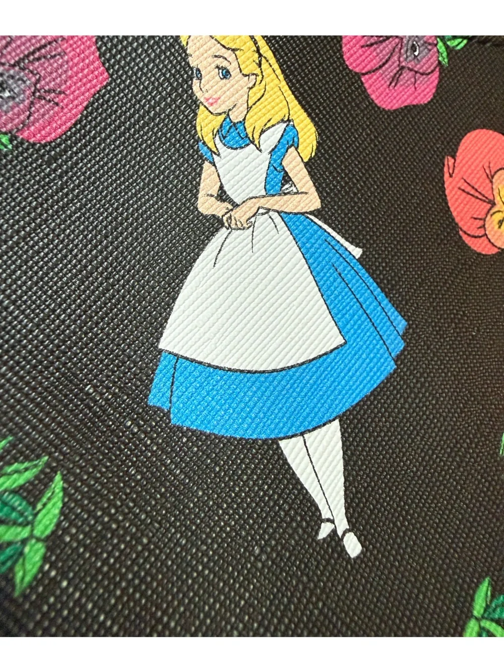 Loungefly Disney Alice in Wonderland Curiouser & Curiouser Zip Pouch-like new